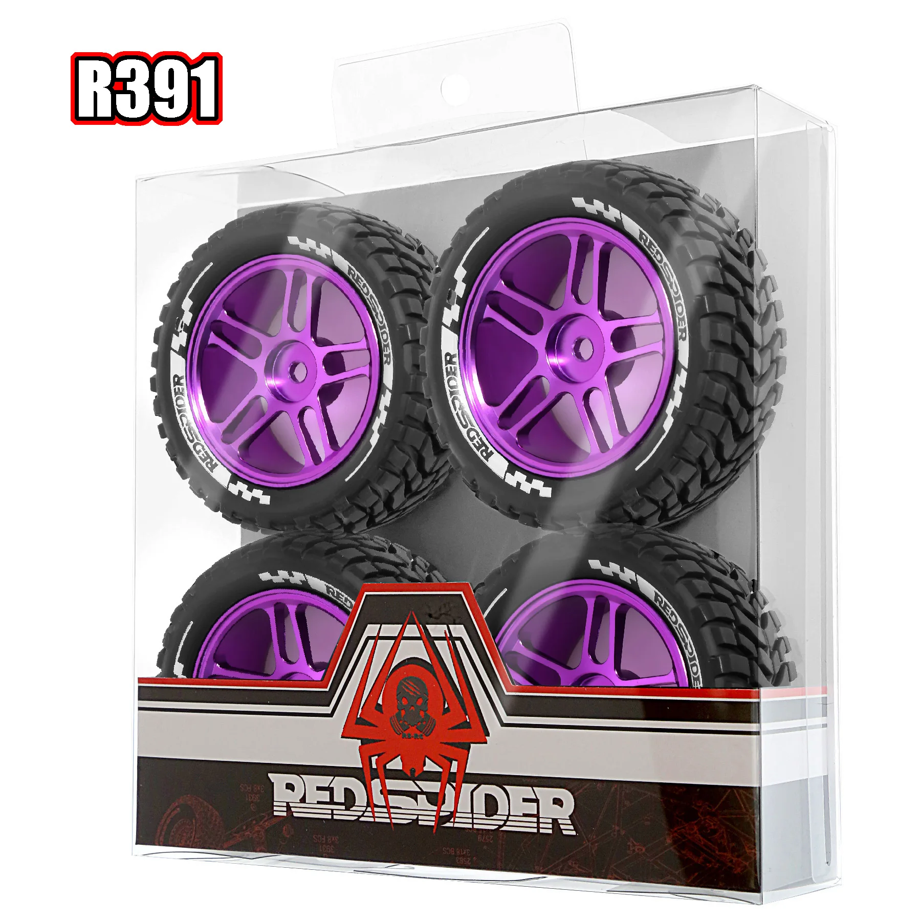 RED SPIDER 4Pcs 1/10 RC Drift Tires 4Pcs Wear Resistant Rubber RC Car Tyres For 1/10 RC On Road Racing Vehicle Accessories