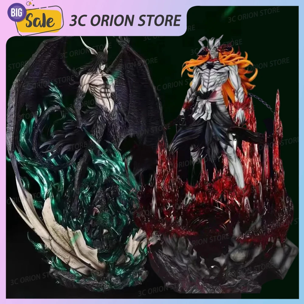 33cm Bleach Anime Figures Kurosaki Ichigo Hollow Ulquiorra Cifer Figure Gk Statue Pvc Figurine Collection Models Decoration Toys