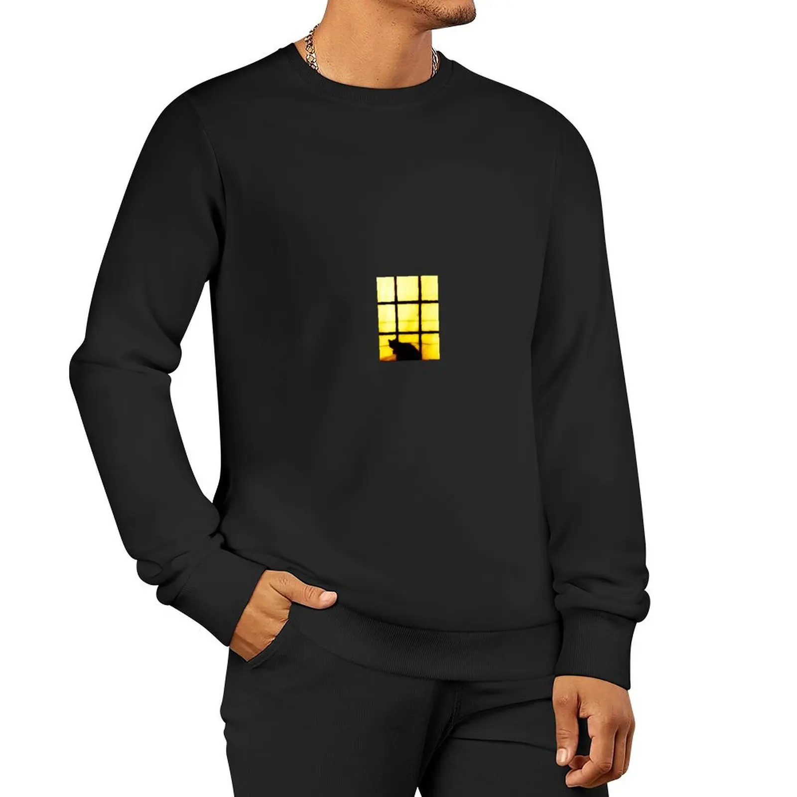 

Cat in Window Pullover Hoodie tracksuits fashion men men's clothes men's sweatshirts