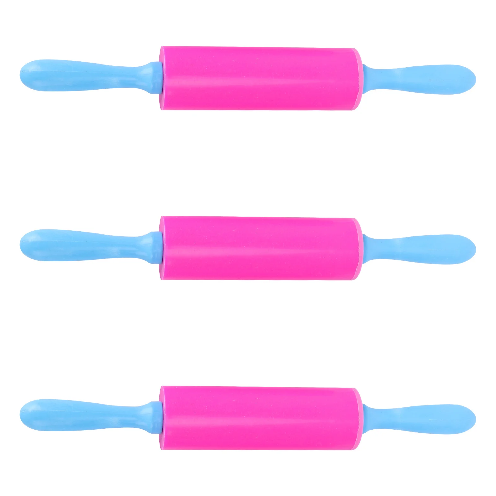 3Pcs Handmade Clay Stick DIY Ultra Light Rolling Pin Modeling Dough Tools Kit Random Color Creative Play for Early Learning DIY