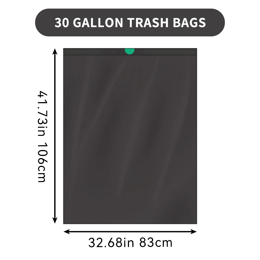 Xtratuff große Küche Kordel zug Mülls äcke 30 Gallonen schwarzer Mülls ack geruchs neutral 90 zählen bpa kostenlose Mülls äcke starker Müll