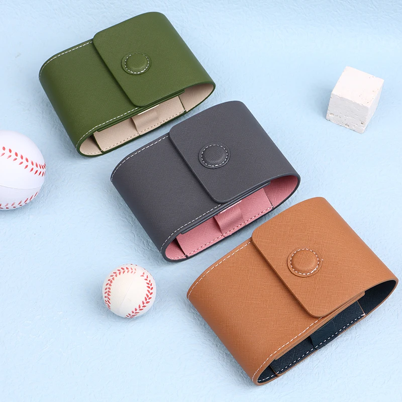 Golf Ball Bag Rangefinder Magnetic Case Shockproof Waterproof Diastimeter Leather Case Portable Golf Ball Waist Storage Bag