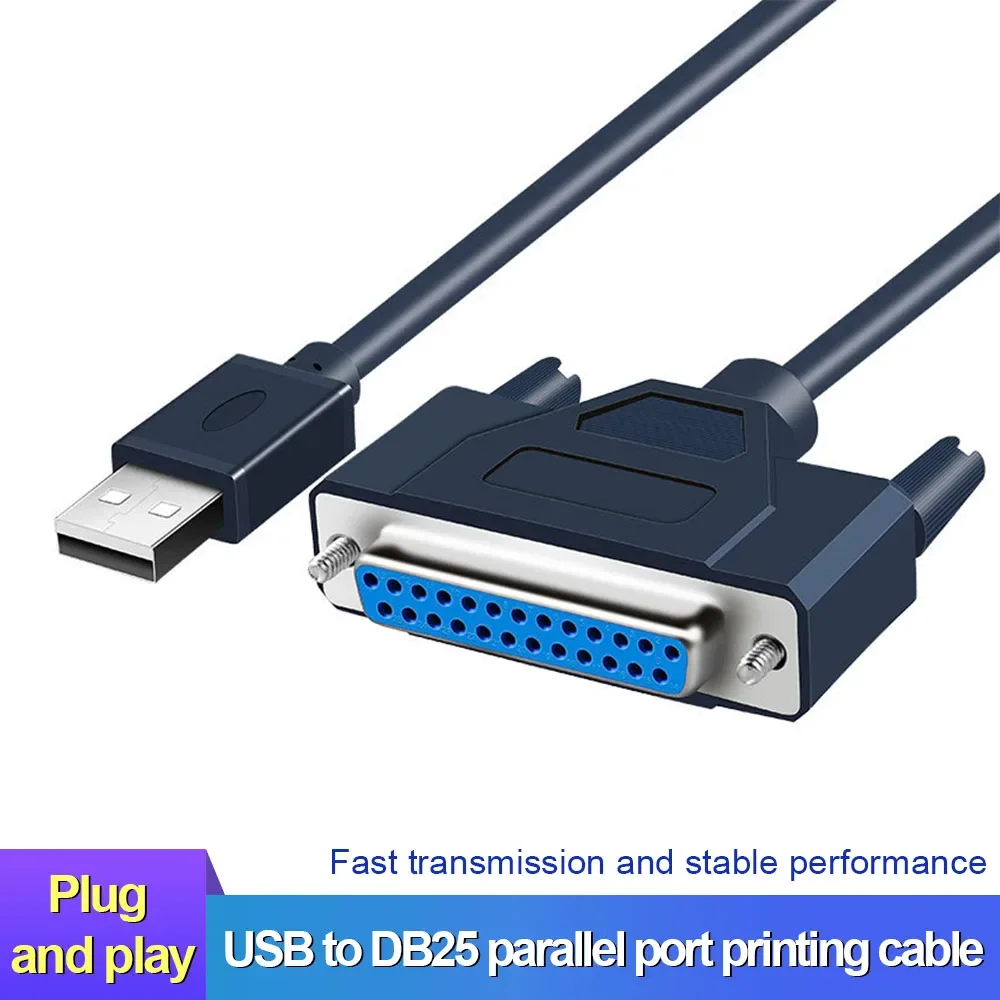 1.2m USB do DB25 żeński kabel konwertera kabel do drukarki LPT 25 Pin Laptop PC do drukarki przewód kompatybilny z systemem