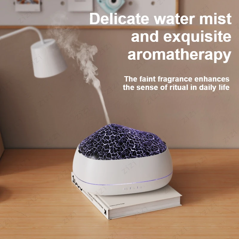Volcanic Essential Oil Rainbow Atmosphere Lamp Aroma Diffuser Crack Spraying Humidification Aromatherapy Machine