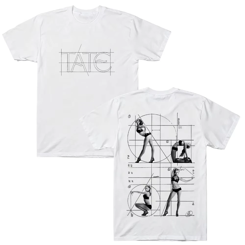 Tate McRae Body Tee 2026 New Album Graphic Print T Shirts Men Women Cotton T-shirts Y2K Aesthetic Street