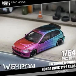 Street Weapon 1:64 HONDA EG6/E46 M3 Lumen plating /HKS painted alloy model car