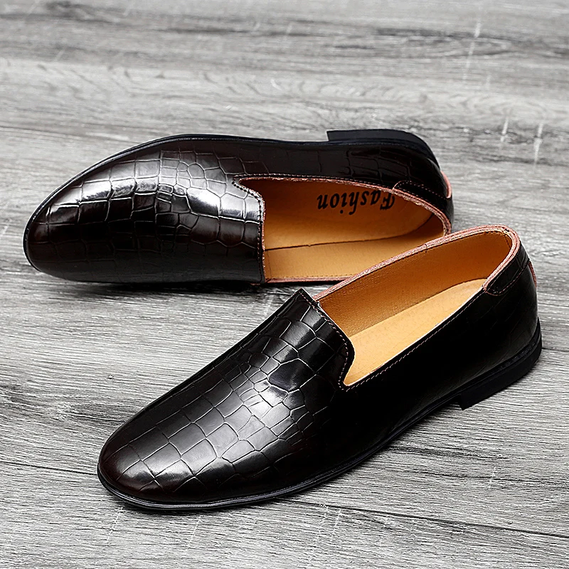 men loafers slip on Handmade Leather Men Dress Shoes Fashion Party Men\'s Loafers outdoor Casual Shoes Men Shoes