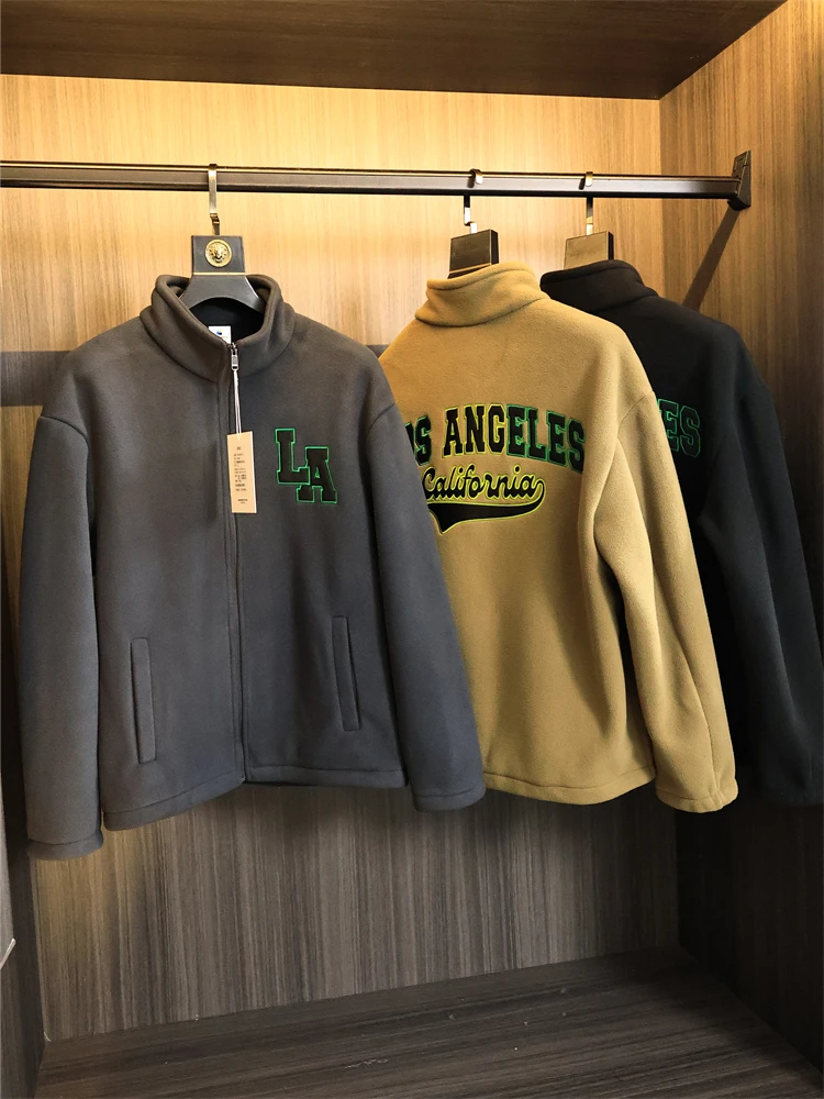 

Мужское модное осенне-зимнее винтажное пальто с воротником-стойкой и вышивкой American Street Sle