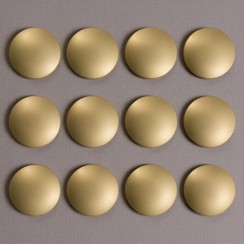 

12Pcs Wardrobe Handle Simple Door Handle for Cabinet Drawer Cupboard Round Knob Smooth Comfortable Grip Design