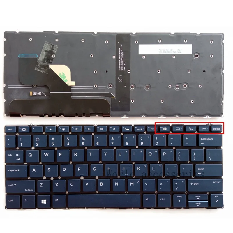 

US/SP/PO новая клавиатура для ноутбука HP ELITE Dragonfly G2 MAX 13.3 с подсветкой
