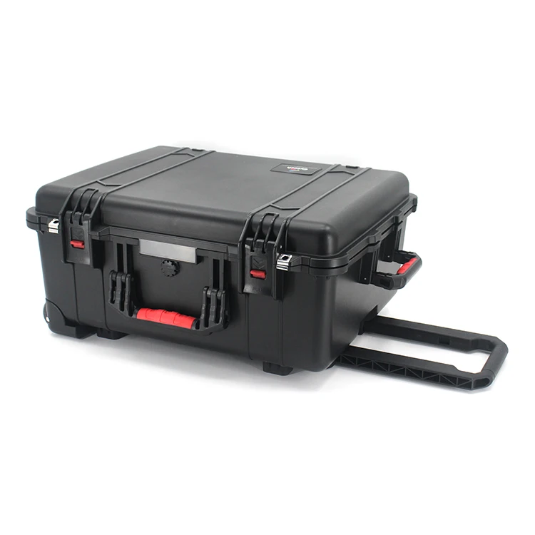 High Quality PP Material Plastic Waterproof Tool Case With Trolley And Wheels