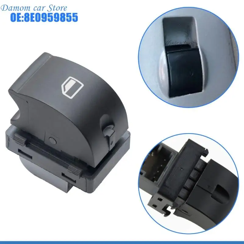 A2UC Plastic Window Regulator Switches Single Button 8ED959855 8E0959855 Suitable For B6 B7 Installation Process