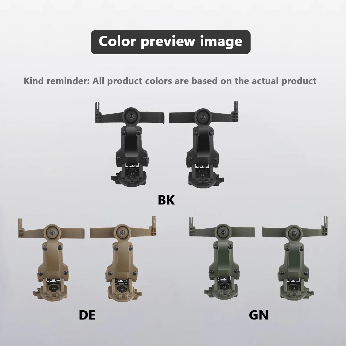 Tactical Helmet Headphone Rail Adapter OPS CORE ARC/Wendy M-LOK  Helmet Mount Suitable for Tactical COMTAC III Shooting Headset