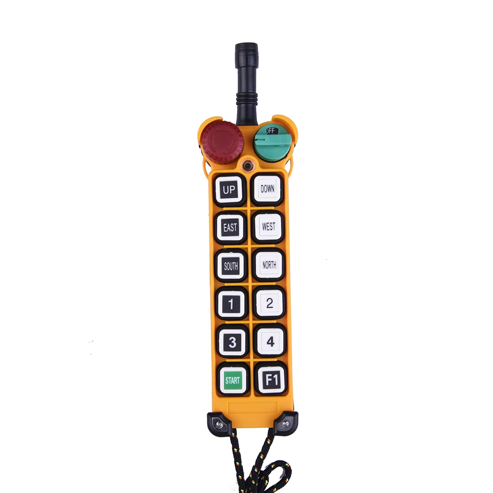 TELECRANE Wireless Industrial Remote Controller Double Speed Radio Hoist Remote Control 1 Transmitter Only F24-12D