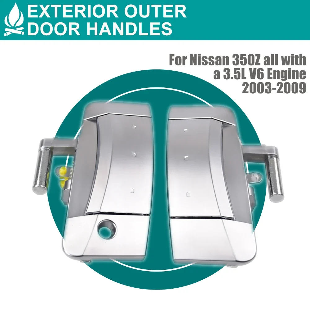 Left Right Outside Outer Passenger Exterior Door Handle for Nissan 350Z 2003 2004 2005 2006 2007 2008 2009 80606-CD01E