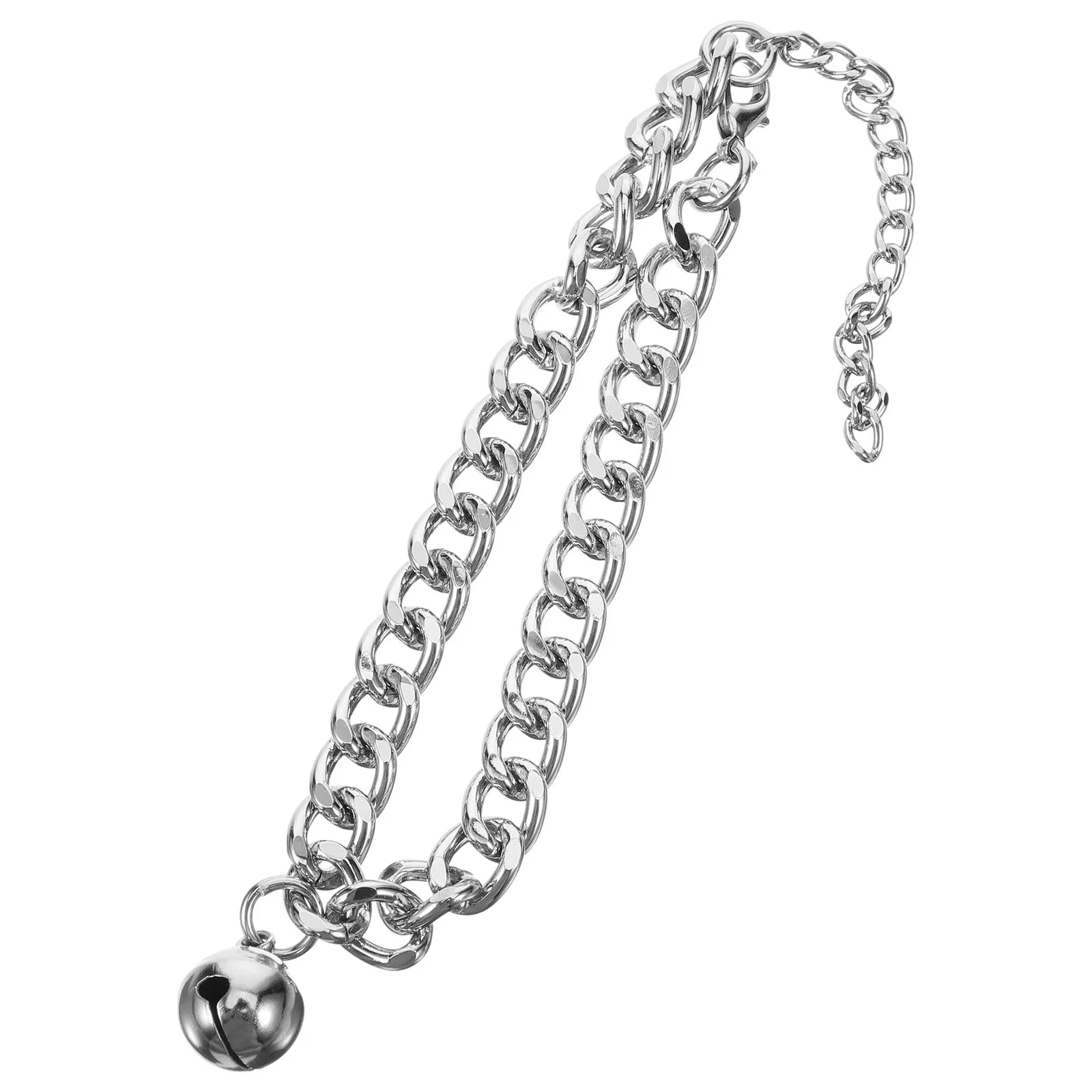 

Aluminum Collar Pet Accessories Silver Bell Adjustable Cat Dog Collar Rust Resistant Alloy Kitten Neck Puppy Metal