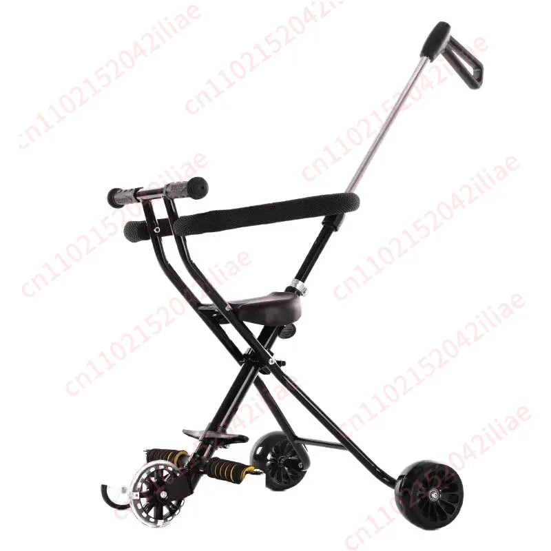 

Children's baby walking artifact 3/5 wheel trolley, lightweight one-click folding outer car travel, take the baby
