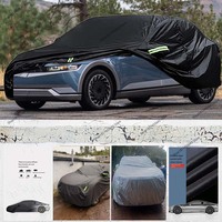 for Hyundai Ioniq 5 Car Cover Waterproof All Weather Sun Protection Full Exterior Cover 190T with Reflective Strips