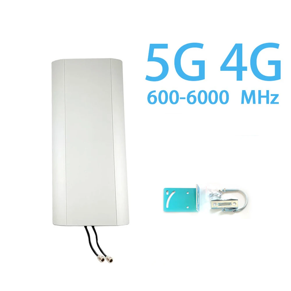 5G 4G LTE Outdoor Enhanced Long Distance External Antenna 2X14dBi Dual Polarized MIMO Directional Panel Antenna Fixed-Mount