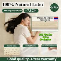 100% Thailand natural latex mattress with cover natural rubber pure mattress 1.5m/1.8m bed thickened home dormitory cushion mats