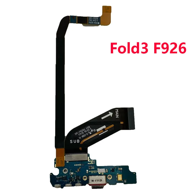 USB Charging Port Dock Connector Board Signal Main Flex Cable For Samsung Galaxy Z Fold3 F926 F926B F926U F9260