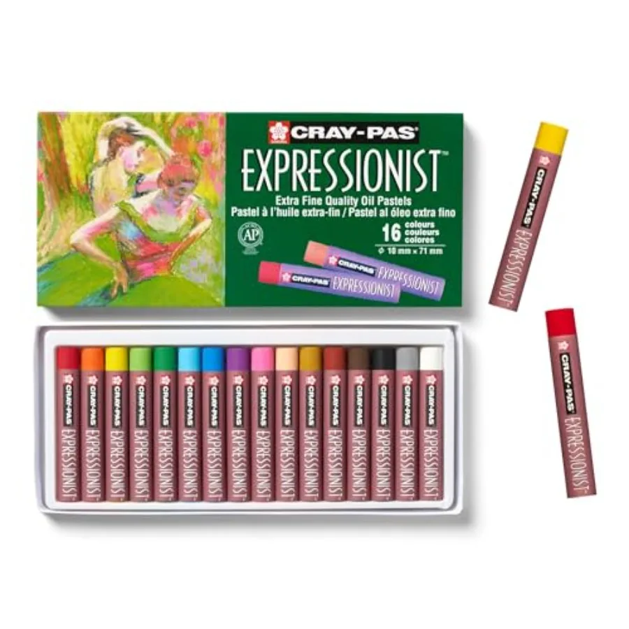 

Cray Pas Expressionist Oil Pastels, Assorted Colors, 16-Pack, 16 Color Set