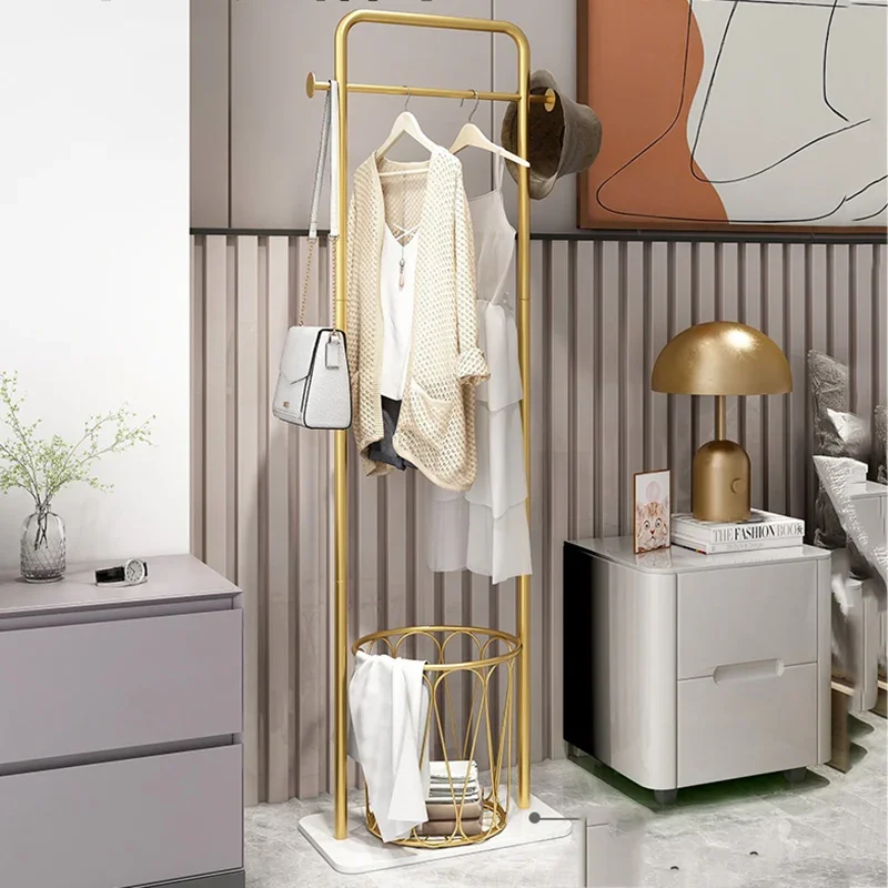 Wardrobes Standing Clothes Rack Coat Hanger Hat Bedroom Clothes Rack Garment Simple Percheros Entrance Hall Furniture LQQ35XP