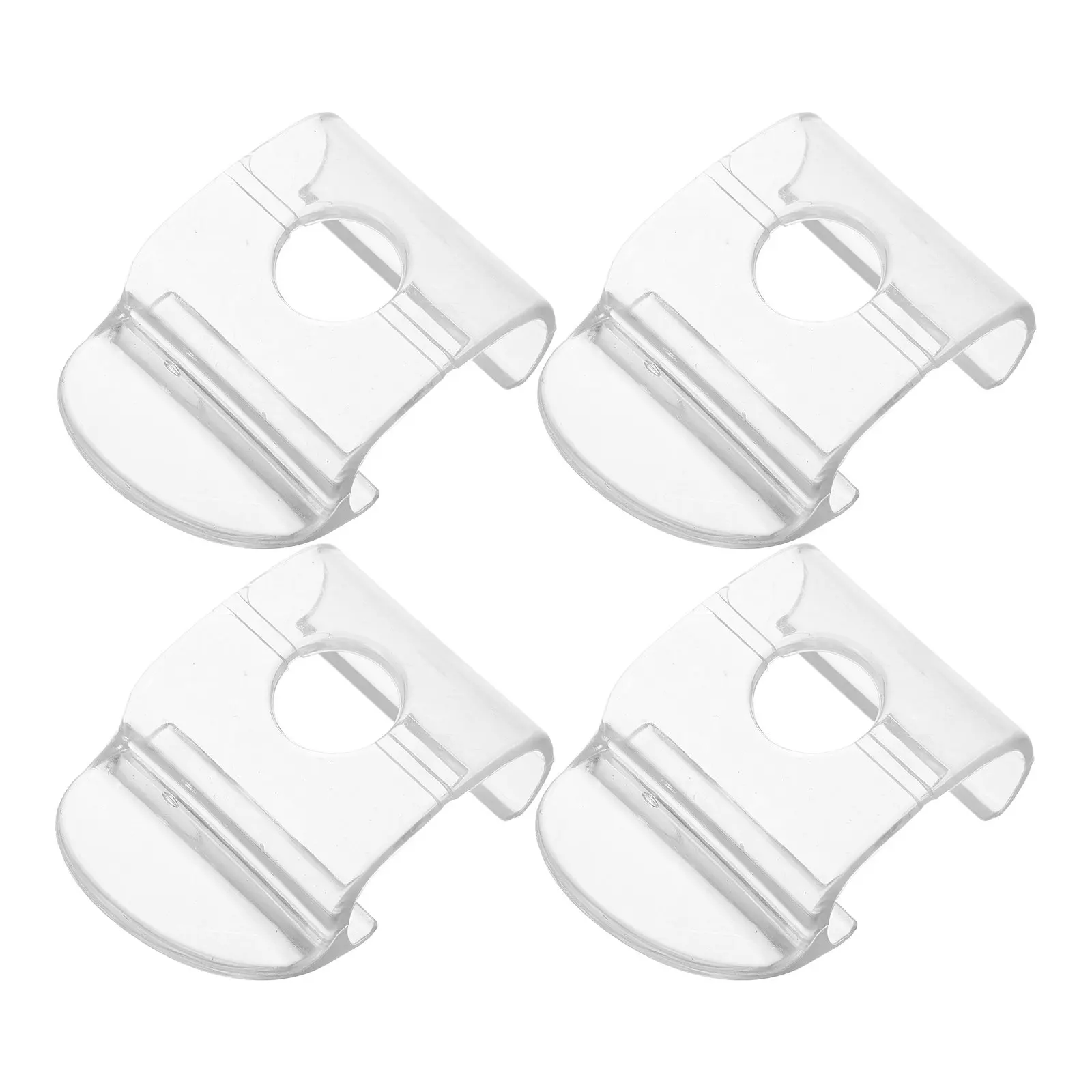 4Pcs Cordless Blind Handles Transparent Bottom Rail Lift Clamp for Pleated Window Shades Cordless Shade Lift Handles Blind