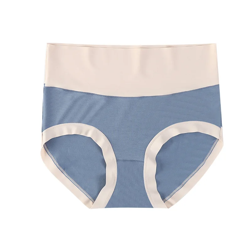 Women's Panties 6PCS Modal High Waisted Tummy Tuck Triangle Pants Teenage Girls Plus Size Comfortable Triangle Panties image 5