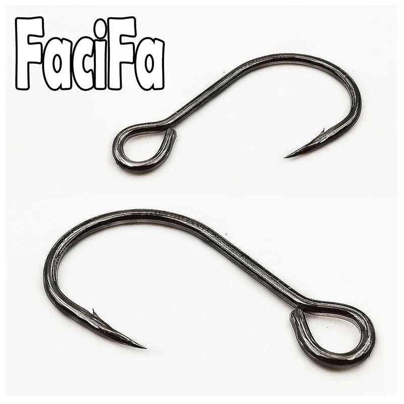 100 pcs big eyelet fishing hook Single Crank hook fishhook fish hook for Crankbiat Minnow Wobblers Lure Bait