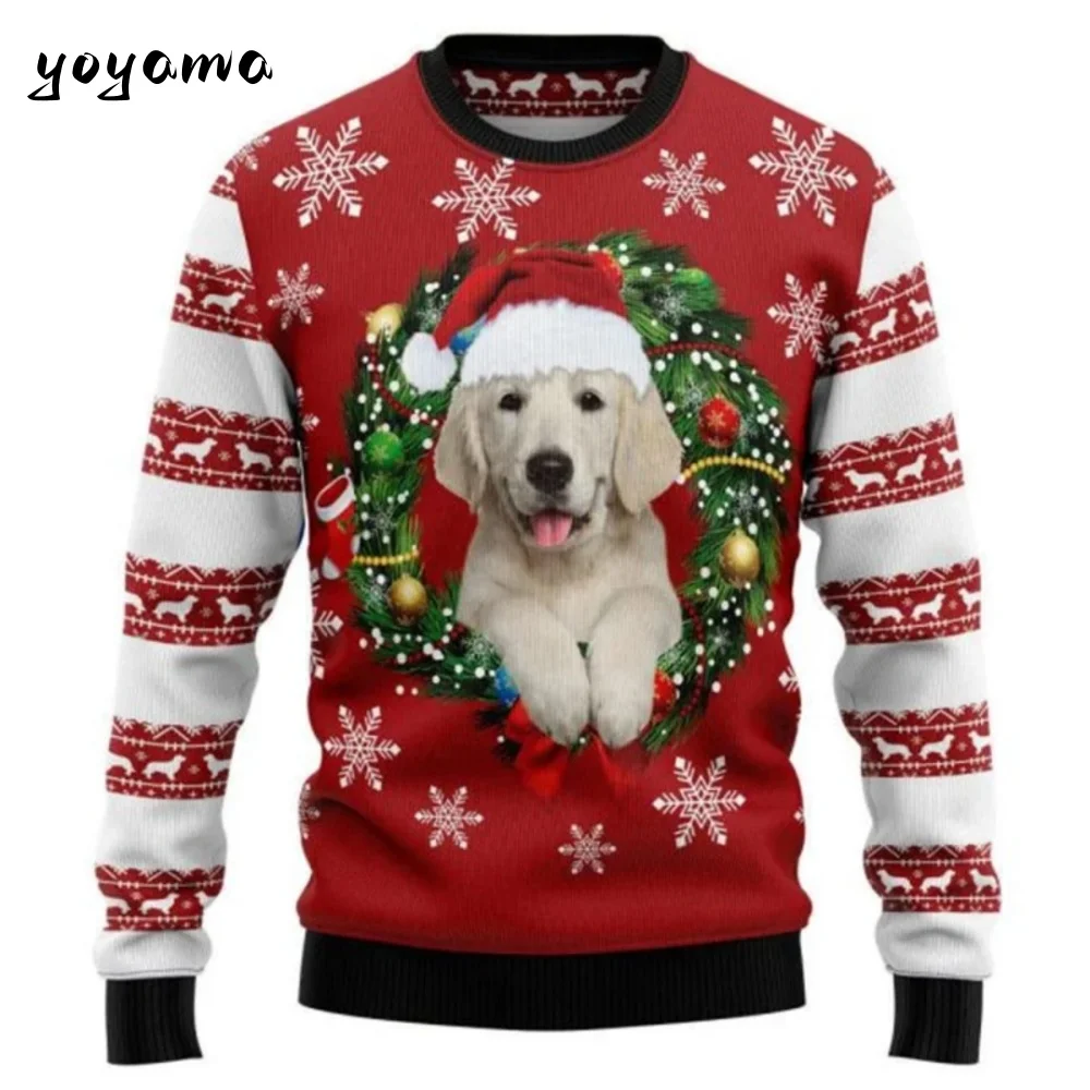 

Christmas Men's Top Santa Claus 3D Print Cartoon Pullover Men Sweatshirt O-Neck Casual Warm Long Sleeve Pullover Y2k Clothes Man