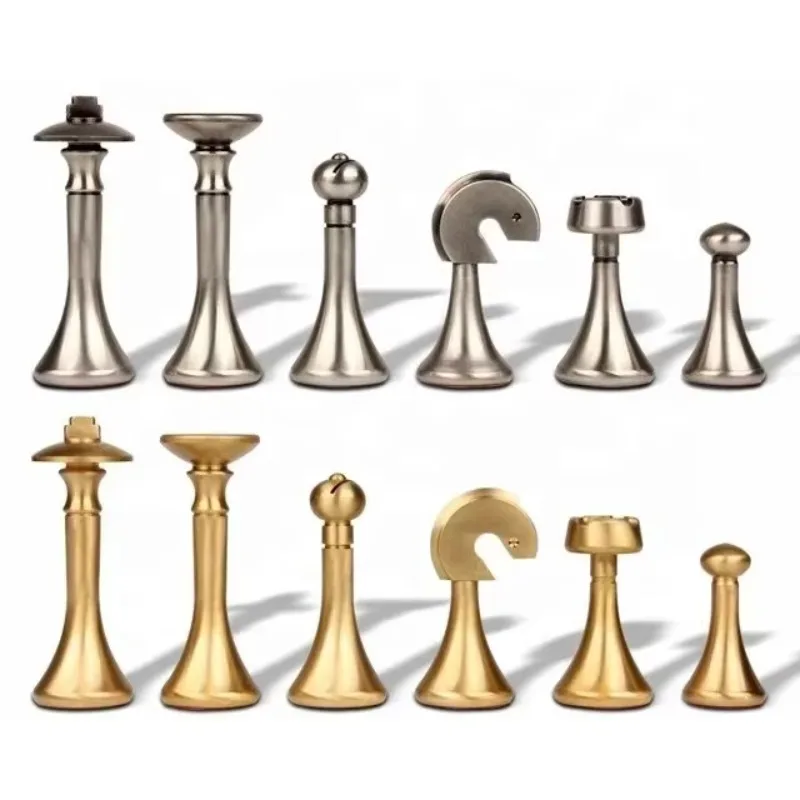 أجزاء التصنيع باستخدام الحاسب الآلي الدقيقة الجديدة باستخدام الحاسب الآلي مخصص الصلبة النحاس الشطرنج الكلاسيكي مجموعة الشطرنج عالية الجودة