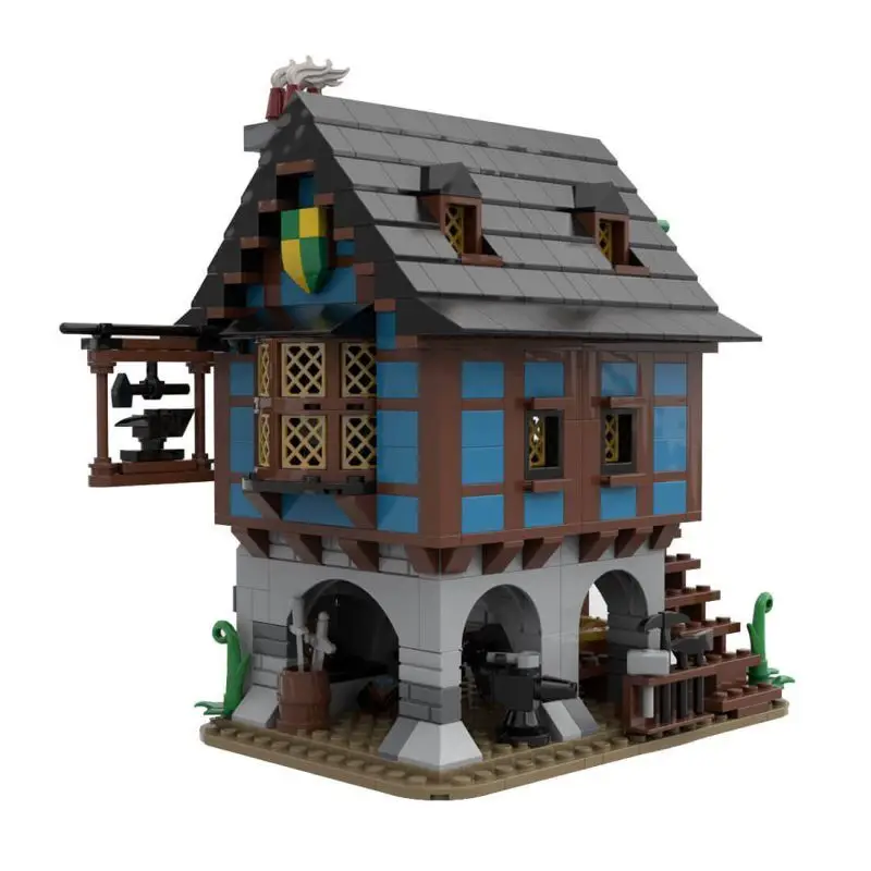 

Изготовленная на заказ MOC-113518, средневековая модель ковальника Alley's, 658, детали