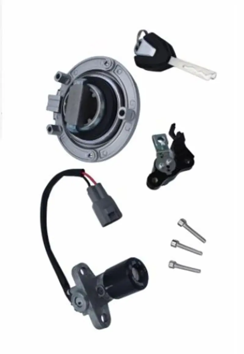 For CFMOTO 450MT 450 MT Lock Assembly CF400-8A Full Set Lock Fuel Tank Cushion Electric Door Lock Key Embryo Key Block 1set