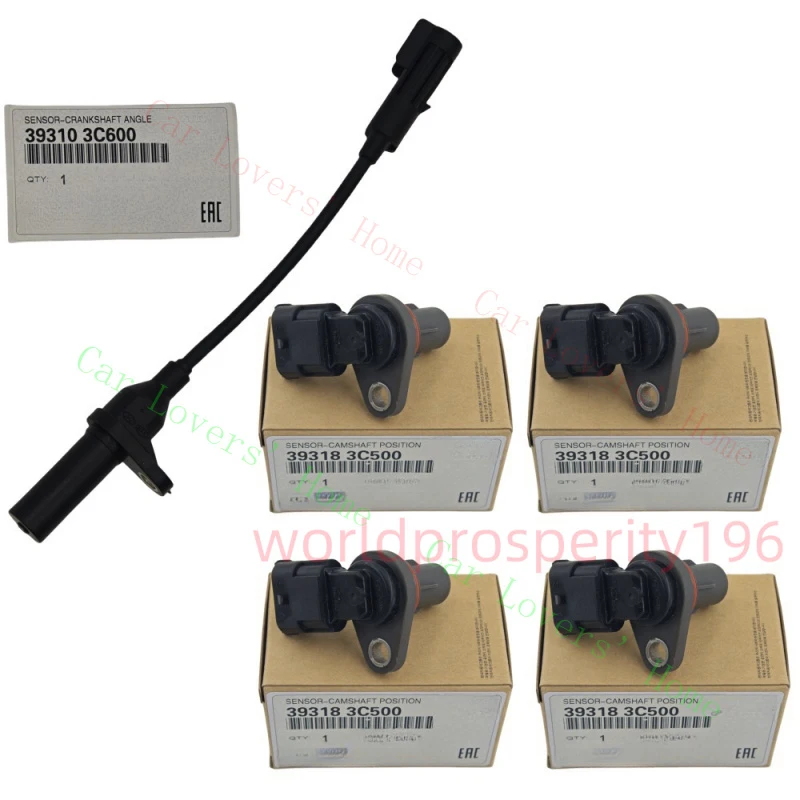 

A+ 5X Crankshaft&Camshaft Position Sensor For HYUNDAI SANTA FE KIA Cadenza 3.3L 3.8