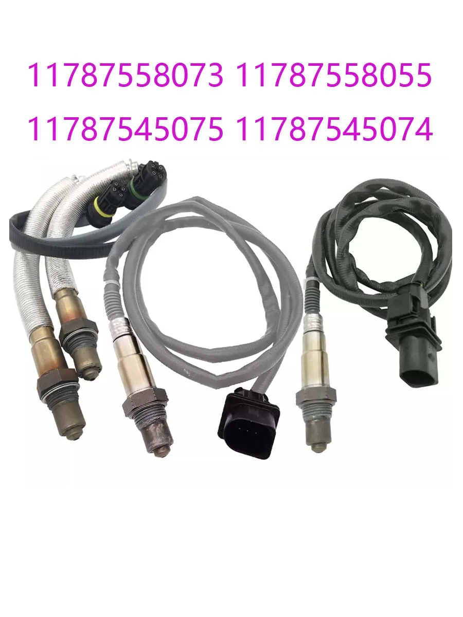 4Pcs Oxygen O2 Sensor For BMW 128i 2008-2013 328i 2007-2013 X3 X5 2007-2010 3.0L 11787558073 11787558055 11787545075 11787545074