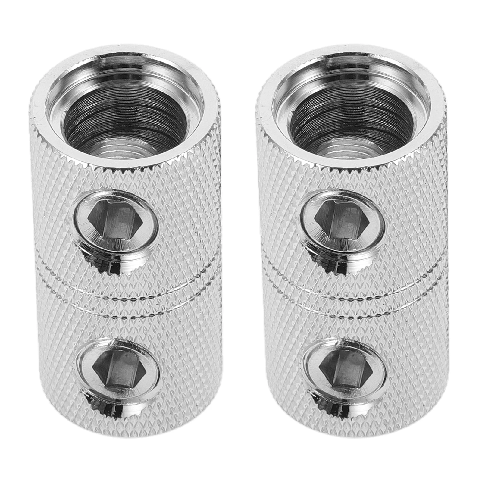 

2 pcs Brass Audio Terminals Wire Coupler Connector Zero Gauge Small Butt Splice Speaker Silver Car Ground