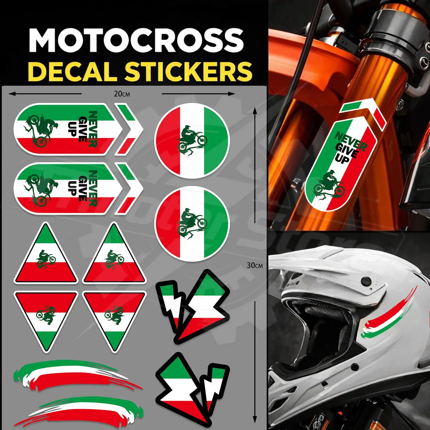 

Motorcycle National Style Stickers Vinyl Moto decal For KTM YAMAHA HONDA SUZUKI BMW kawasaki Ducati voge zxmoto Universal