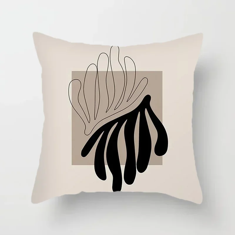 Abstract Line Pattern Creative Cushion Cover 18x18 Inch Home Decor Pillow For Sofa Decoration Polyester Pillowcase 45*45cm