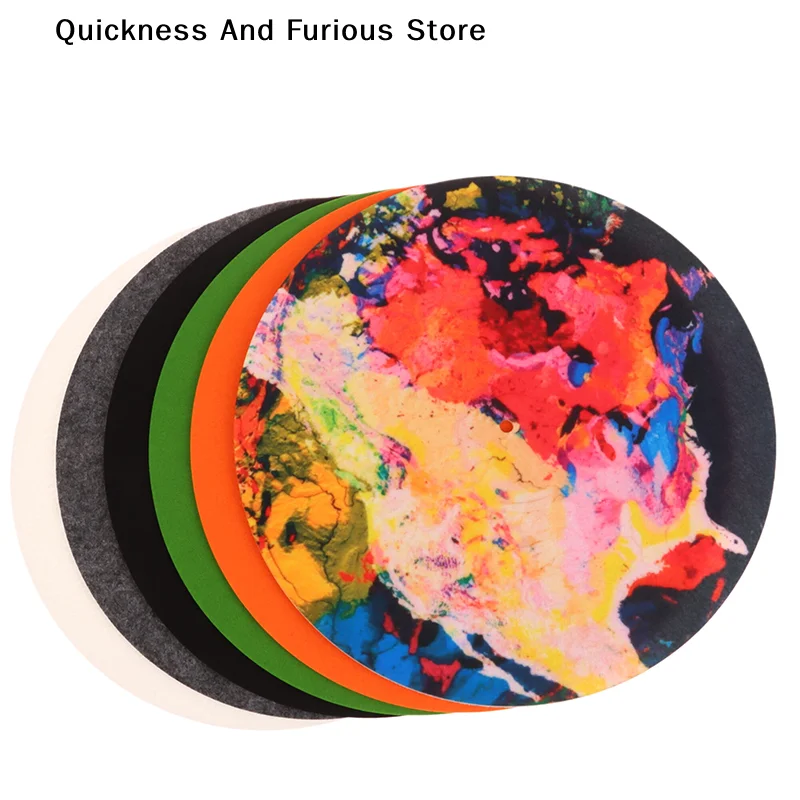 12in Anti-vibration Anti-static Silicone Pad Rubber LP Antislip Mat for Phonograph Turntable Vinyl Record Players Accessories