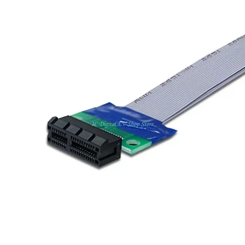 E74D Ribbon PCI لـ Express PCI-e PCIE Riser Card Extender Extender Cabl