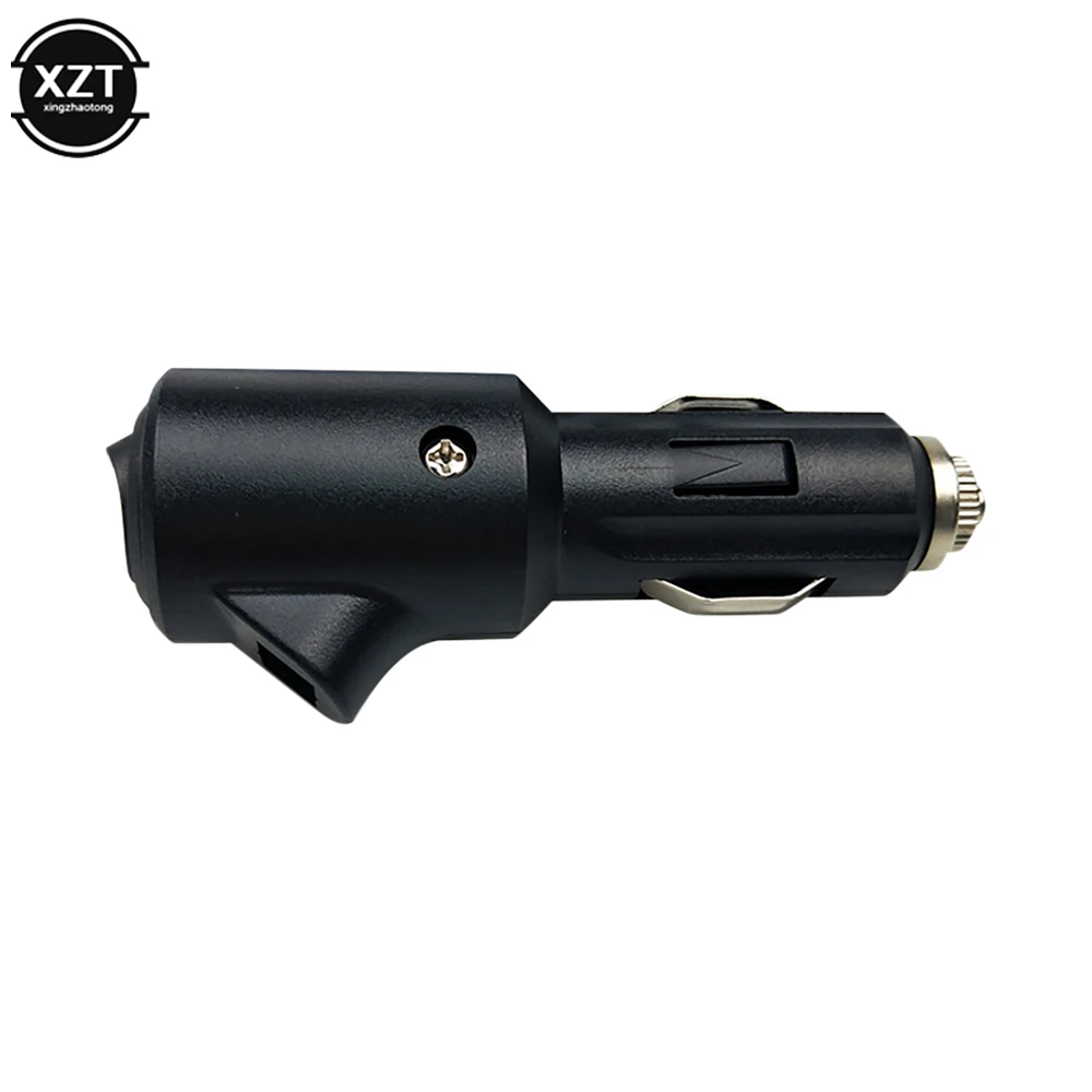 Black 12-24V 15A Car Cigarette Lighter Socket Plug Connector with Switch Car Styling Accessories