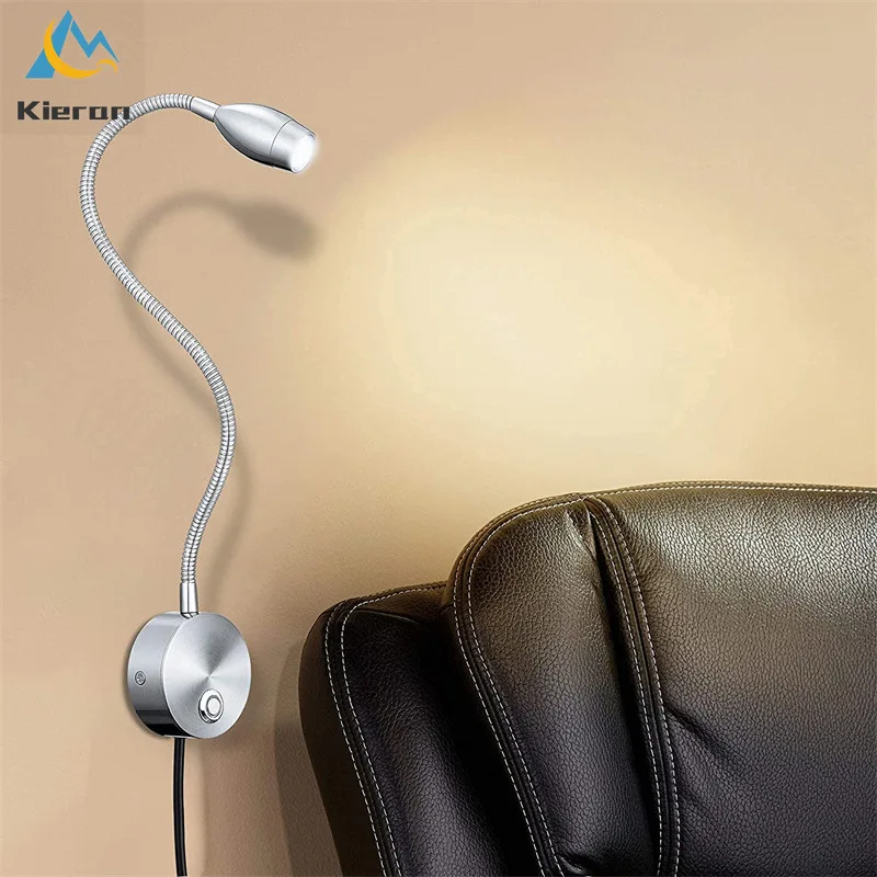 Modern Simple Snake Shaped LED Wall Lamps Bedroom Study Bedside Reading Lights Living Room Decoration USB Hose Small Spotlights