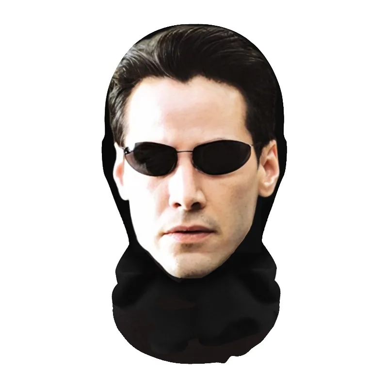 NEU 2026 3D Nahtlose Maske Lustige Gesichtsmuster Kopftuch Promi Eisseide Sonnenschutz Kopfmaske Halloween Cosplay Requisiten