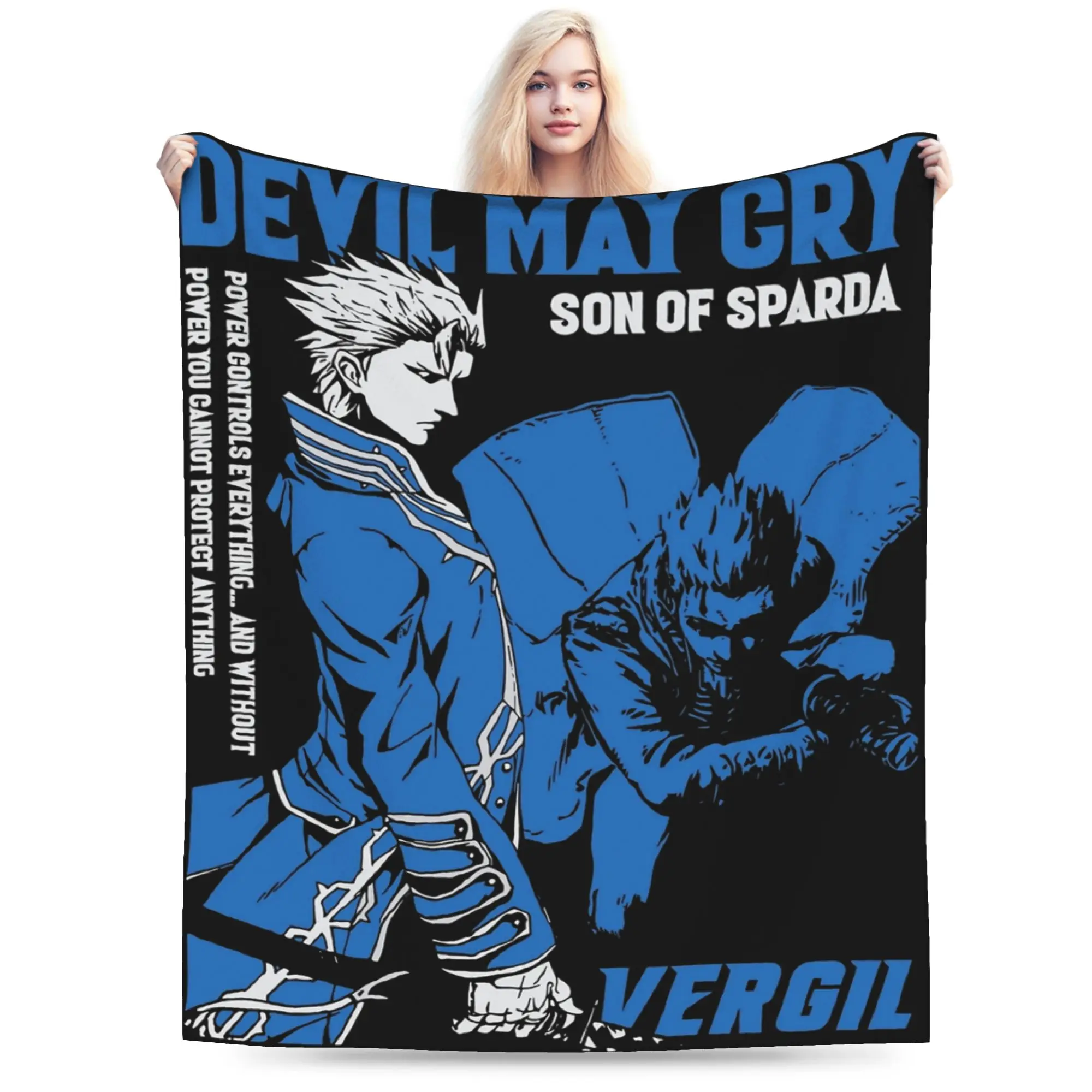 Devils May-Cry 3 Gift Blanket For Men Women Warm Cozy Fluffy  Throw Blankets for Couch 50x60 Inches Multiple Sizes