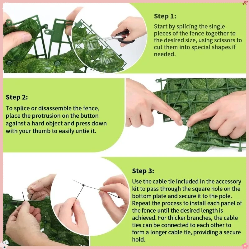 سياج الخصوصية اللبلاب الاصطناعي 39.4 × 354.3 بوصة - تحوط قابل للتوسيع مع روابط بسحاب لديكور الحديقة والزفاف #3