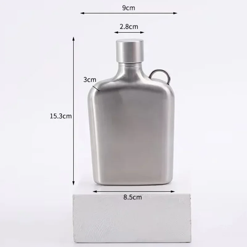 Portable Pocket Hip Flask Liquor Stainless Steel Whiskey Pot Alcohol Hip Flask for Men Outdoor Camping Equipment