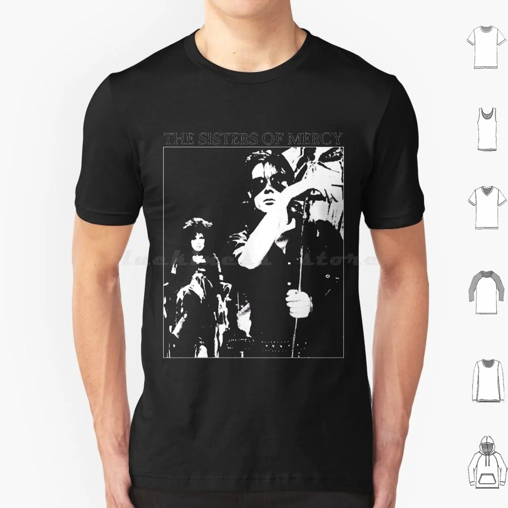 The Sisters Of T Shirt Big Size 100% Cotton Sisters The Mission Fields Of The Nephilim Nephilim Goth Gothic Gothic Punk Post