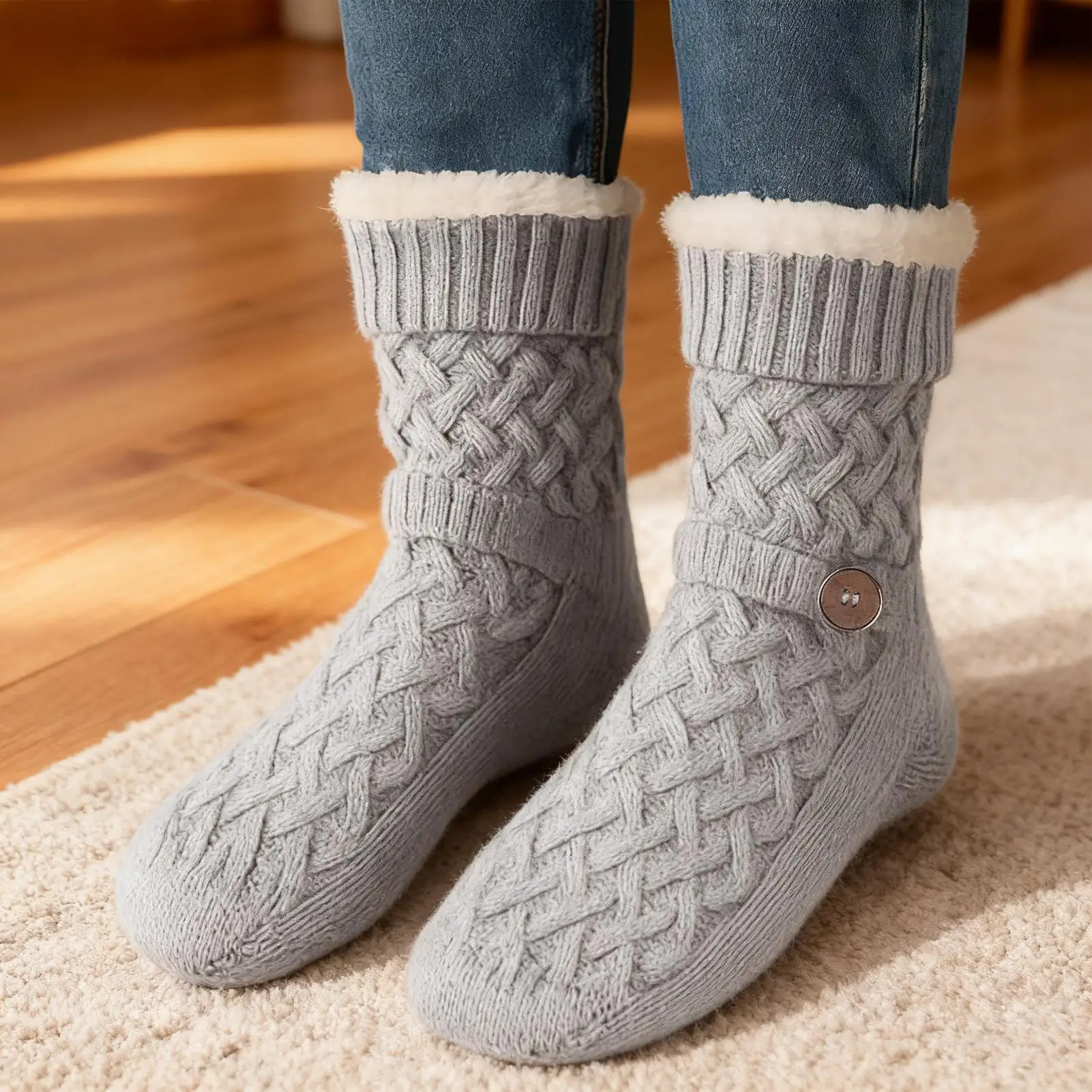 

USB Electric Heated Socks, Anti-Slip Bottom Warmers for Men & Women, Ideal for Winter Sports, Skiing & Outdoor Travel