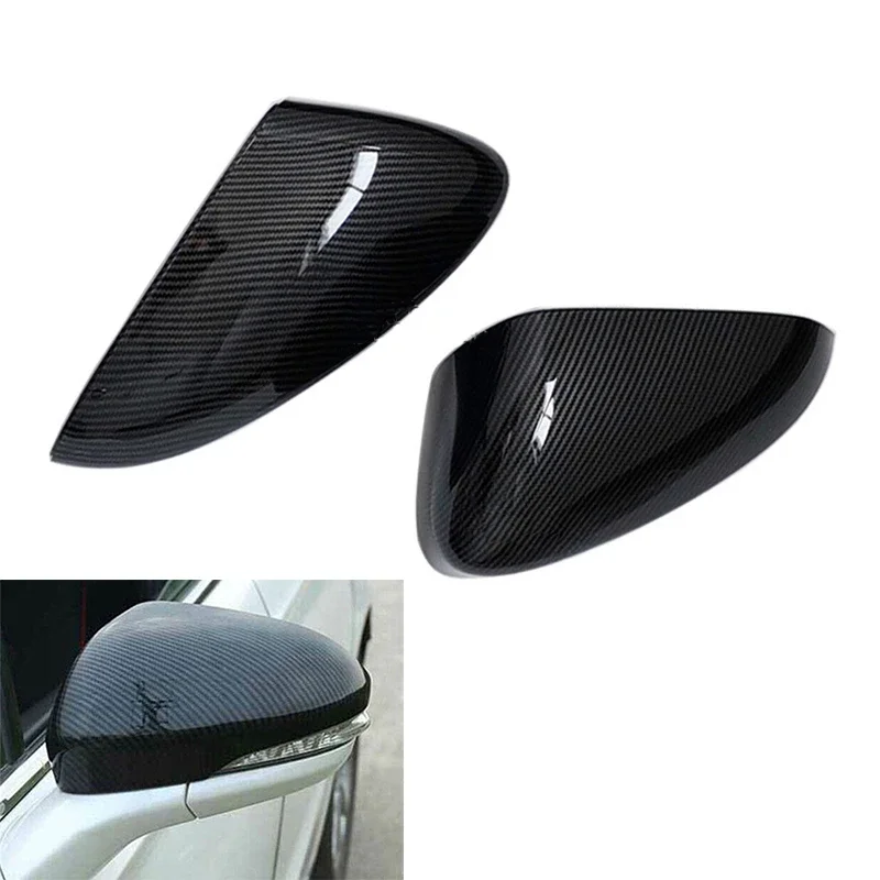 

2pcs Auto Carbon Fiber Rearview Mirror Cover Shell Cap for Ford Fusion 2013 2014 2015 2016 2017 2018 2019 2020 2021 USA Version